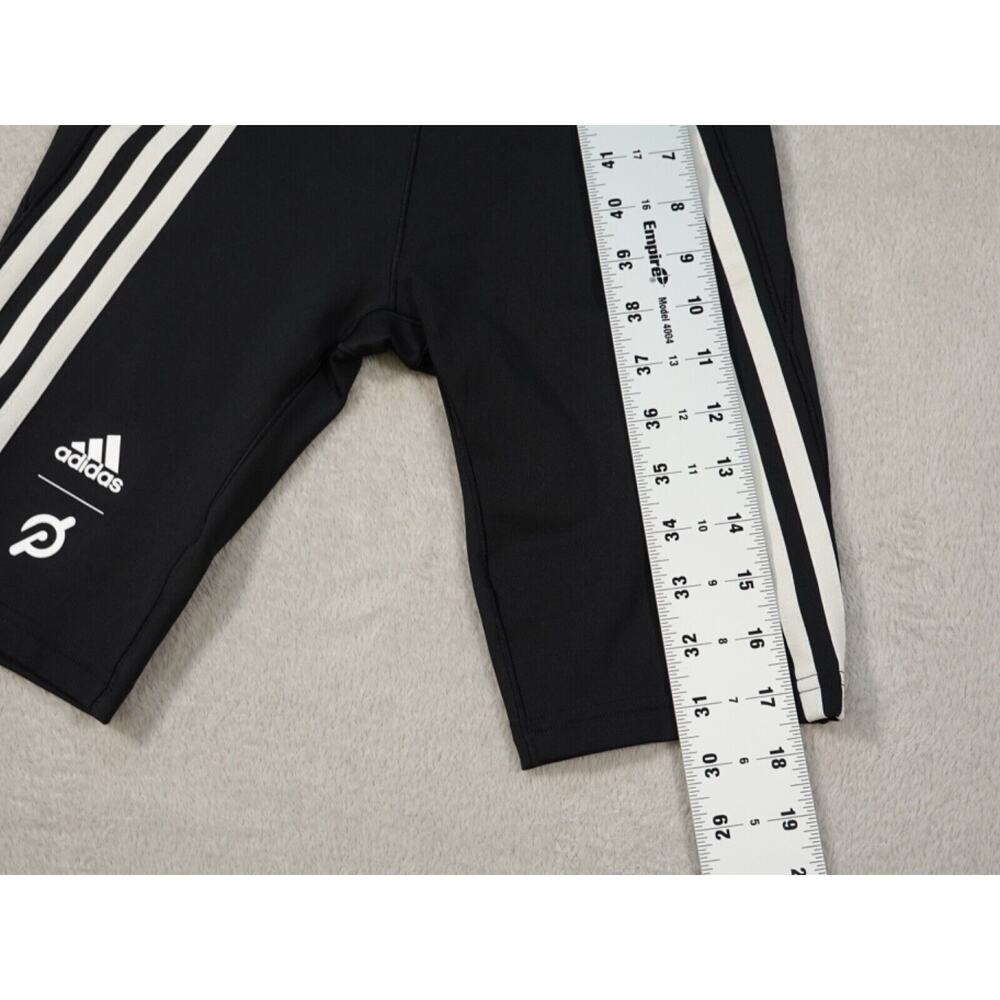 Adidas Womens Black Heat Rudy Peloton Biker Cycling Logo Shorts Size XS - Picture 7 of 10